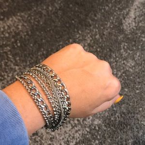 Multiple chain bracelet